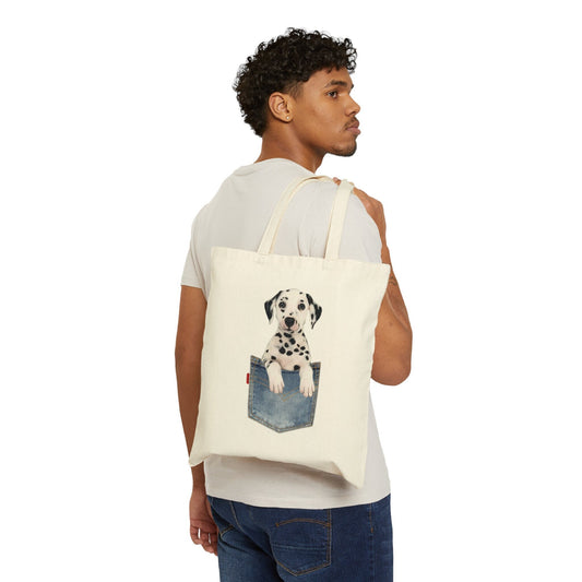 Cute Dalmatian puppy tote-Dalmatian purse tote-Dalmatian bag-reusable tote bag-perfect dog lovers gift-Dalmatian tote