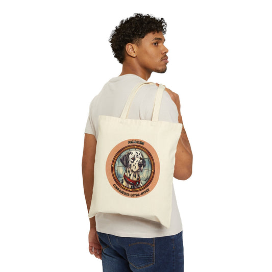 Dalmatian tote bag,   Dalmatian purse,  Dalmatian Cotton Canvas Tote Bag, Earth wise cotton tote, reusable cotton tote bag